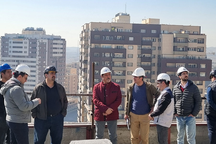 بازدید کارفرما از پروژه اپال بلوک مروارید در بهمن 1404
